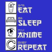 Eat Sleep Anime Repeat Premium T-Shirt