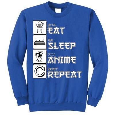 Eat Sleep Anime Repeat Tall Sweatshirt