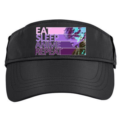 Eat Sleep Anime Repeat Funny Cartoon Adult Drive Performance Visor