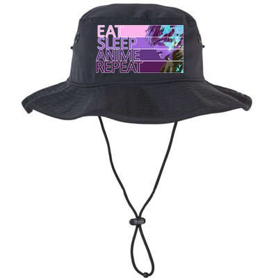 Eat Sleep Anime Repeat Funny Cartoon Bucket Hat