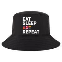 Eat Sleep Art Repeat Cool Comfort Performance Bucket Hat