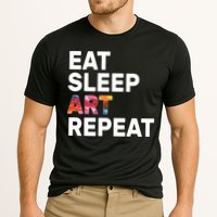 Eat Sleep Art Repeat Cooling Performance Crew T-Shirt