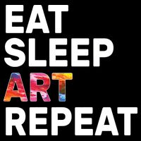 Eat Sleep Art Repeat Cooling Performance Crew T-Shirt
