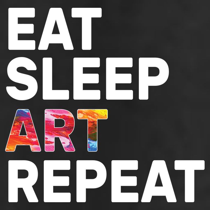 Eat Sleep Art Repeat Adult Drive Performance Visor