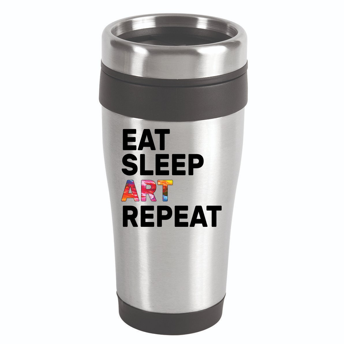 Eat Sleep Art Repeat 16oz Travel Tumbler