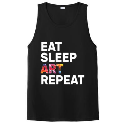 Eat Sleep Art Repeat PosiCharge Competitor Tank