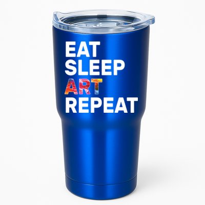 Eat Sleep Art Repeat Tumbler