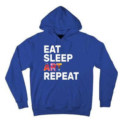 Eat Sleep Art Repeat Tall Hoodie