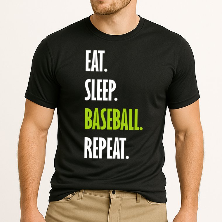 Eat Sleep Baseball Repeat Performance Shirt