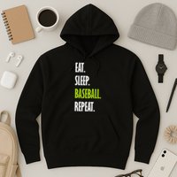 Eat Sleep Baseball Repeat Hoodie