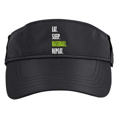 Eat Sleep Baseball Repeat Adult Drive Performance Visor