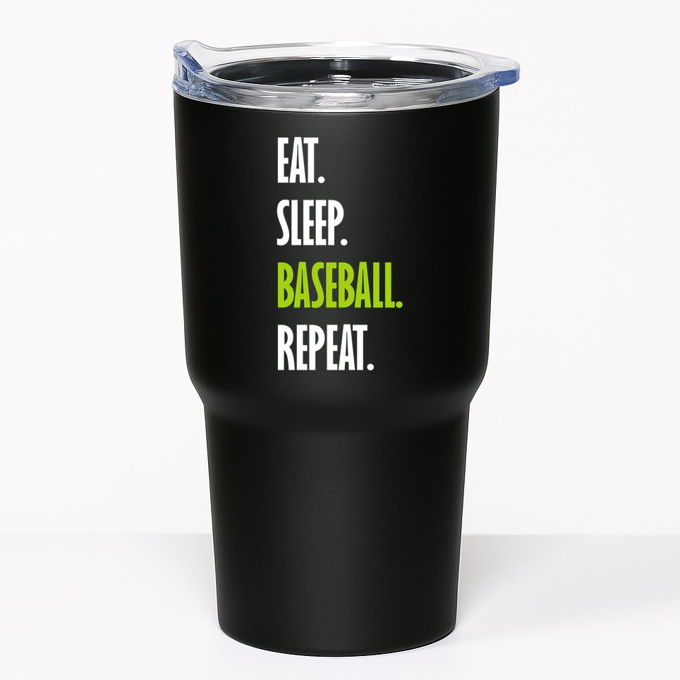 Eat Sleep Baseball Repeat Tumbler