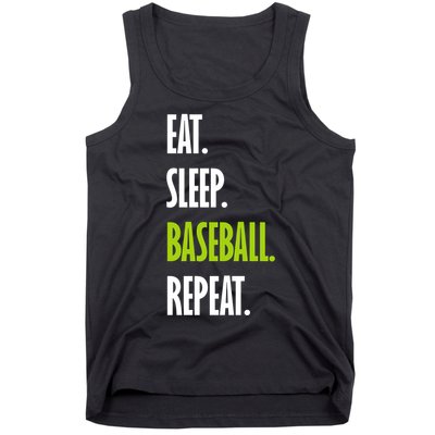 Eat Sleep Baseball Repeat Tank Top