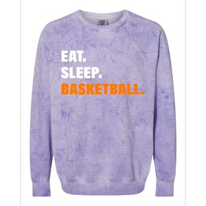 Eat Sleep Basketball Colorblast Crewneck Sweatshirt