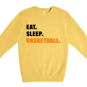 Eat Sleep Basketball Premium Crewneck Sweatshirt