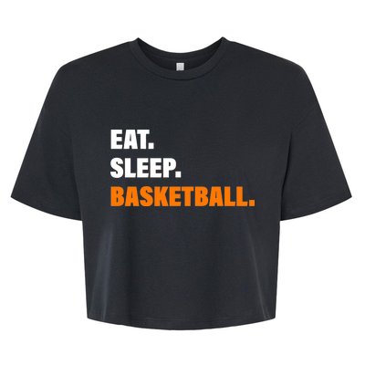 Eat Sleep Basketball Bella+Canvas Jersey Crop Tee