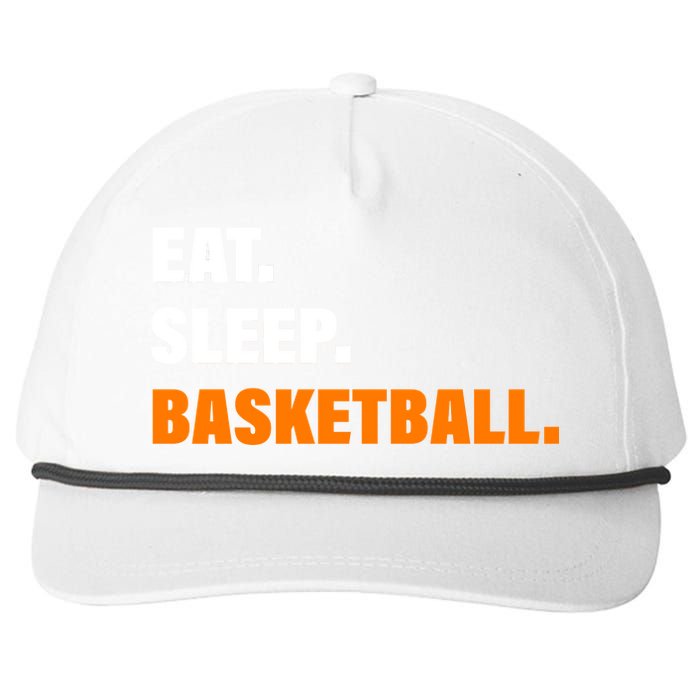 Eat Sleep Basketball Snapback Five-Panel Rope Hat