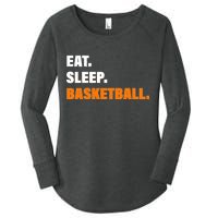 Eat Sleep Basketball Women's Perfect Tri Tunic Long Sleeve Shirt