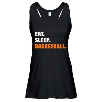 Eat Sleep Basketball Ladies Essential Flowy Tank