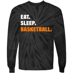 Eat Sleep Basketball Tie-Dye Long Sleeve Shirt