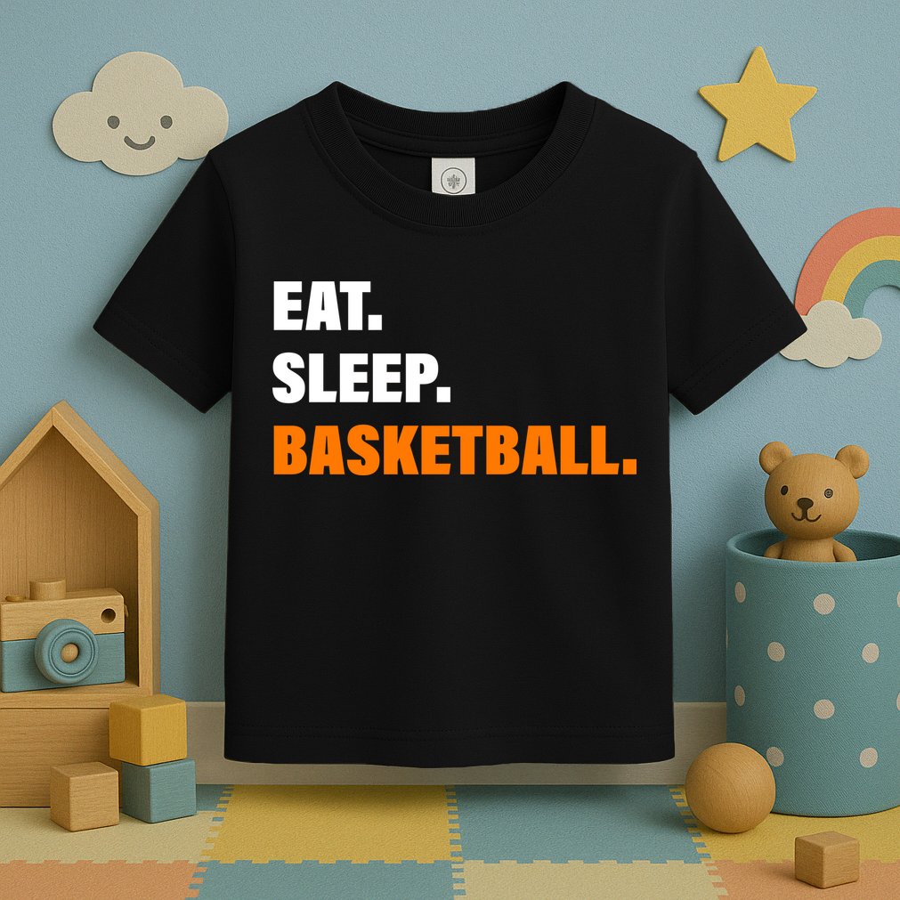 Eat Sleep Basketball Toddler T-Shirt