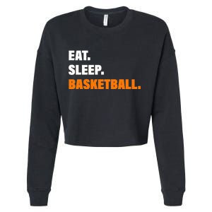 Eat Sleep Basketball Cropped Pullover Crew