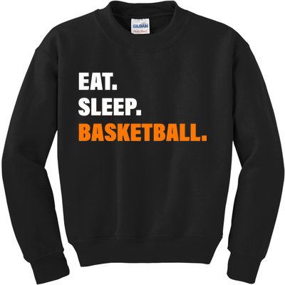 Eat Sleep Basketball Kids Sweatshirt