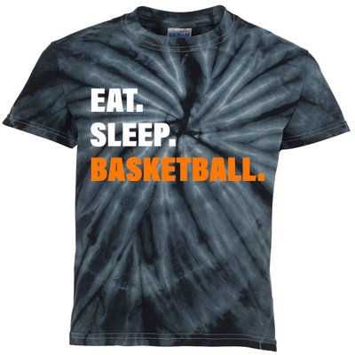 Eat Sleep Basketball Kids Tie-Dye T-Shirt