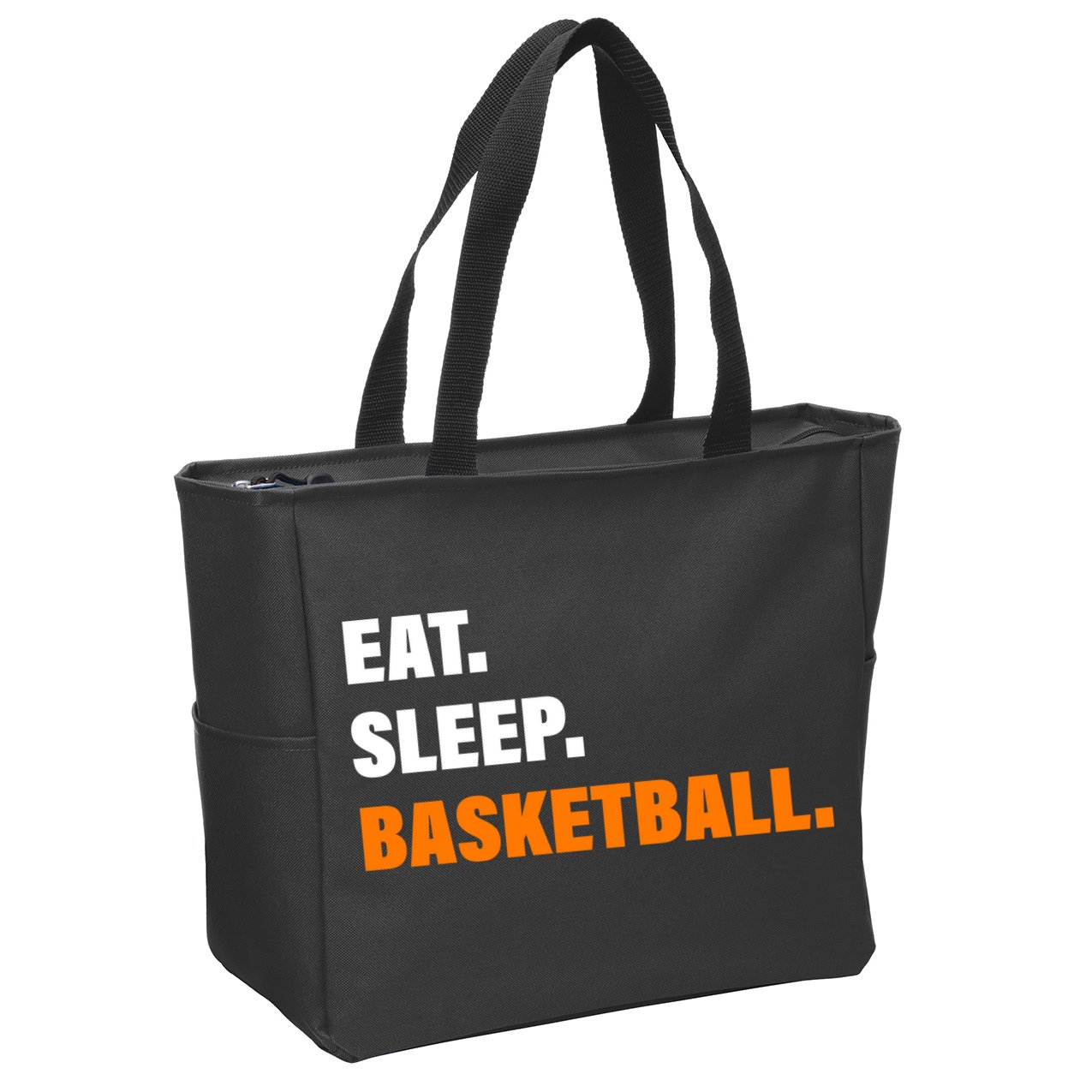 Eat Sleep Basketball Zip Tote Bag