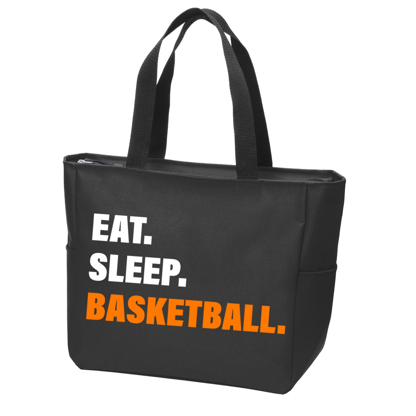 Eat Sleep Basketball Zip Tote Bag