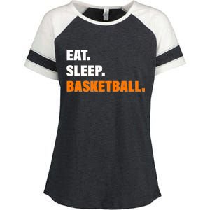 Eat Sleep Basketball Enza Ladies Jersey Colorblock Tee