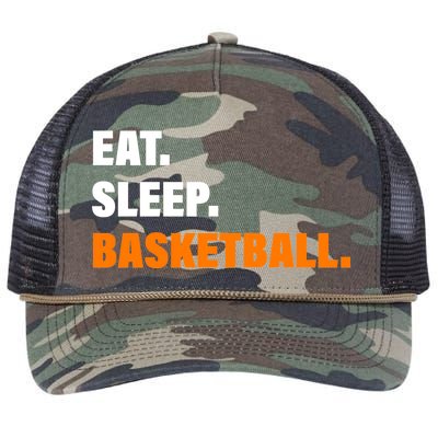 Eat Sleep Basketball Retro Rope Trucker Hat Cap