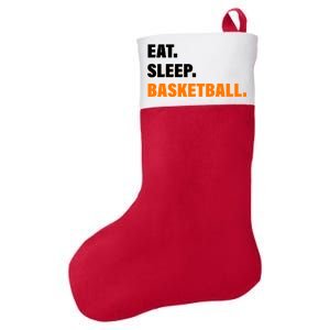 Eat Sleep Basketball Felt Holiday Christmas Stocking