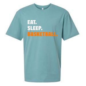 Eat Sleep Basketball Sueded Cloud Jersey T-Shirt