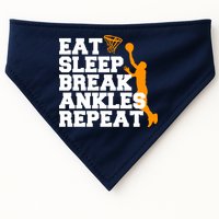 Eat Sleep Break Ankles Repeat USA-Made Doggie Bandana
