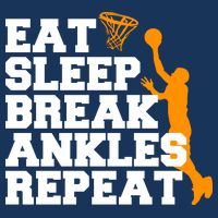 Eat Sleep Break Ankles Repeat USA-Made Doggie Bandana