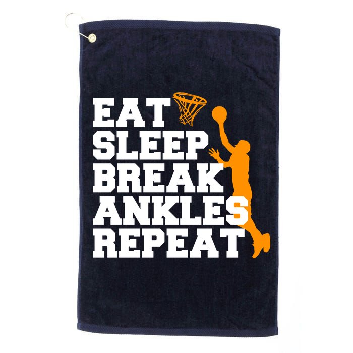 Eat Sleep Break Ankles Repeat Golf Towel