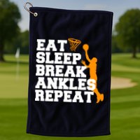 Eat Sleep Break Ankles Repeat Golf Towel
