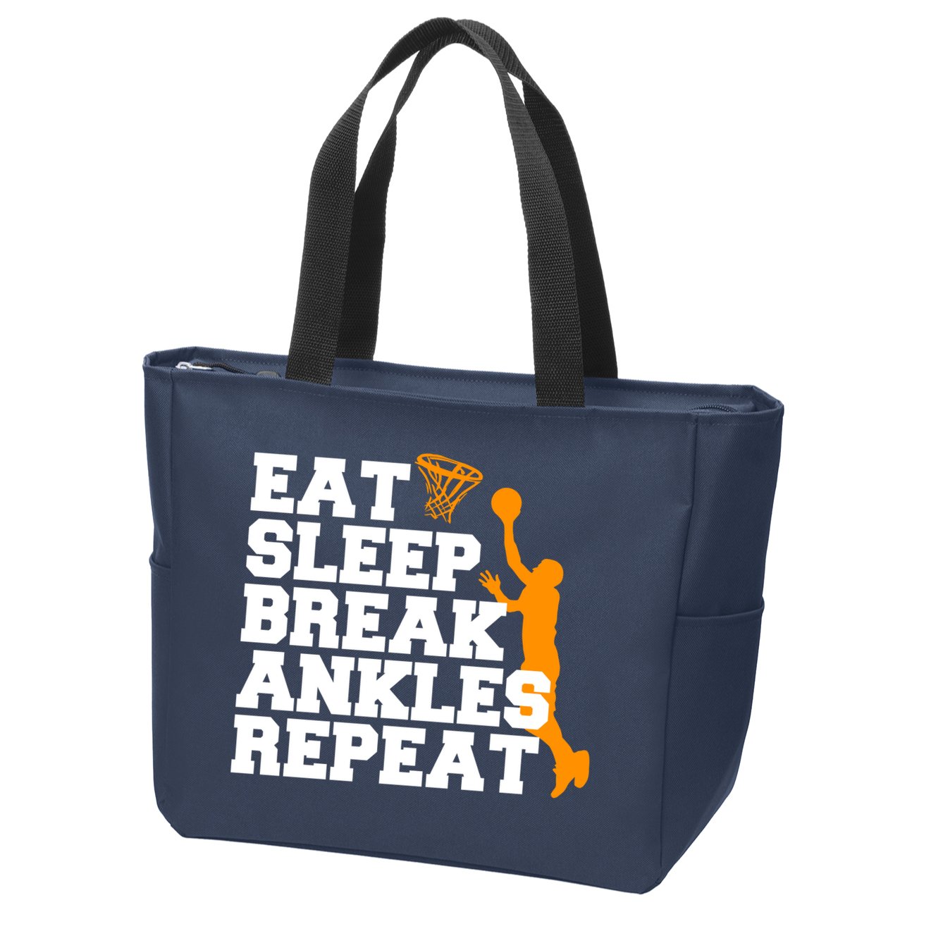 Eat Sleep Break Ankles Repeat Zip Tote Bag