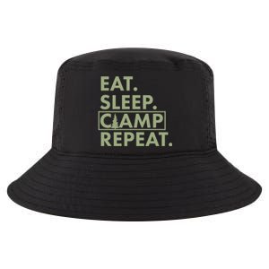 Eat Sleep Camp Repeat Camping Fan Cool Comfort Performance Bucket Hat