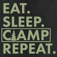 Eat Sleep Camp Repeat Camping Fan Cool Comfort Performance Bucket Hat
