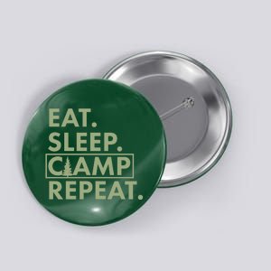 Eat Sleep Camp Repeat Camping Fan Button