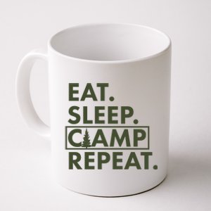 Eat Sleep Camp Repeat Camping Fan Coffee Mug