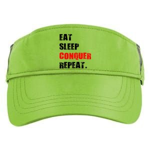 Eat Sleep Conquer Repeat Adult Drive Performance Visor