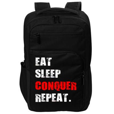 Eat Sleep Conquer Repeat Impact Tech Backpack