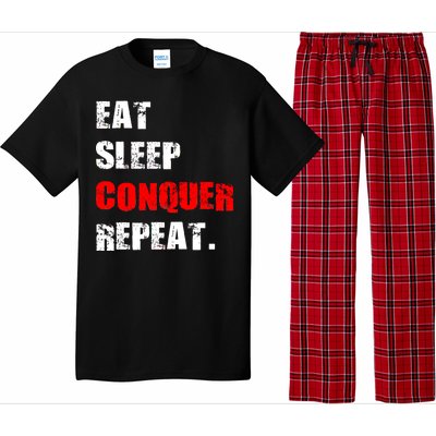 Eat Sleep Conquer Repeat Pajama Set