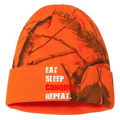 Eat Sleep Conquer Repeat Kati Licensed 12" Camo Beanie