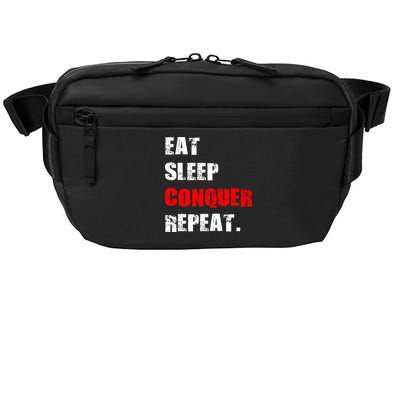 Eat Sleep Conquer Repeat Crossbody Pack