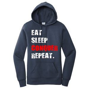 Eat Sleep Conquer Repeat Women's Pullover Hoodie