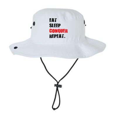 Eat Sleep Conquer Repeat Legacy Cool Fit Booney Bucket Hat